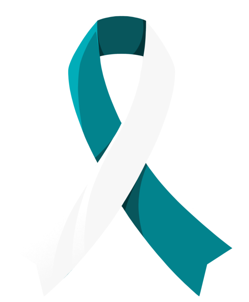 pap smear: cervical cancer ribbon